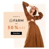 OQ Vestir - Sale Inverno 2019 Farm com 50% de desconto