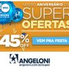Angeloni - aniversário 20 anos com super ofertas - cupom de descontos grátis de até 45%