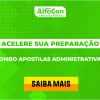 AlfaCon - Apostilas para concursos administrativos com cupom de descontos grátis de 60%
