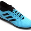 Chuteira Society Adidas Predator 19 4 S TF azul e preto com cupom de descontos grátis na Netshoes