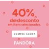 Pandora - Sale - joias selecionadas com cupom de descontos grátis de 40%