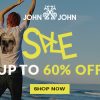 John John - Sale com cupom de descontos grátis de até 60%