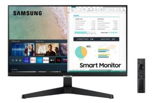 Smart Monitor Samsung 24 FHD LS24AM506NLMZD 60Hz 14ms em oferta da loja Girafa