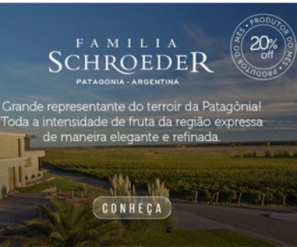 20% de desconto em Vinhos Argentinos da Família Schroeder na Decanter