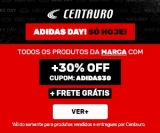 Adidas Day: 30% de desconto na Adidas + Frete Grátis na Centauro