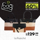 Bag November: bolsas com até 60% de desconto na Le Postiche