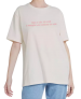Camiseta Unissex com Estampa e Frase Bege em oferta da loja Hering