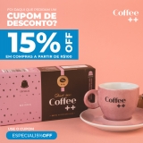 15% de desconto acima de R$ 100,00 em compras na Coffee ++