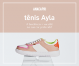 Lançamento: Tênis Ayla na Anacapri