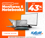 Especial: Monitores e Notebooks com até 43% de desconto no KaBuM!