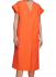 Vestido Evasê Midi laranja em oferta da loja Dzarm